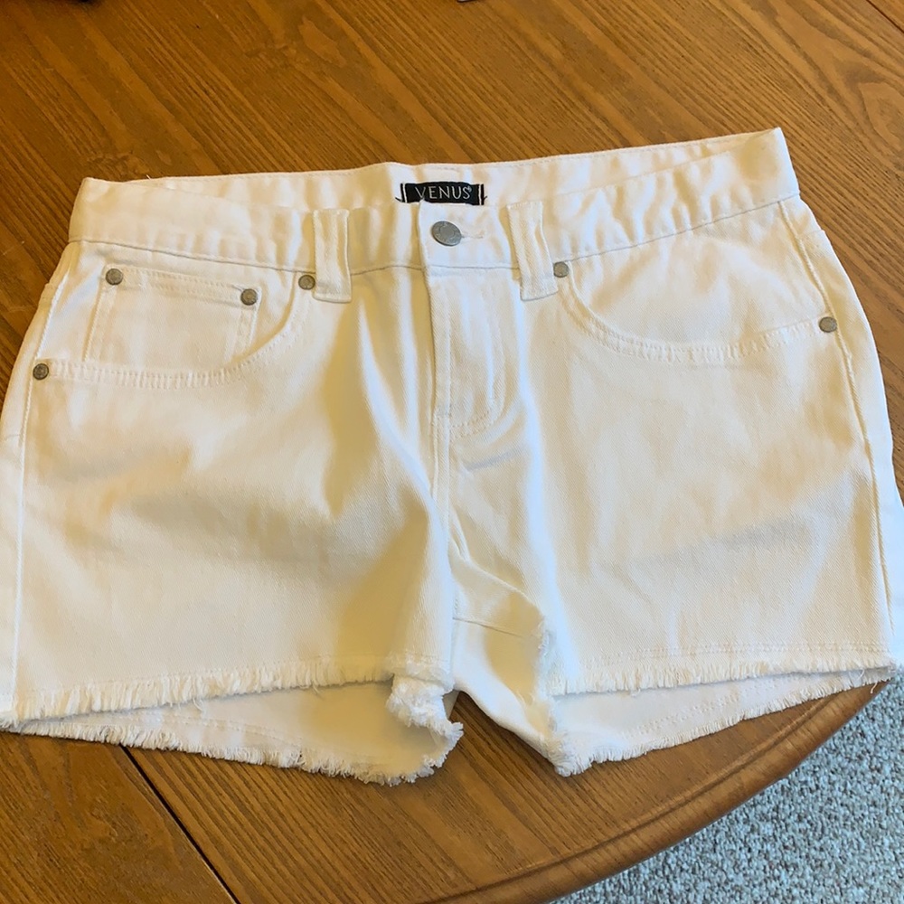 White Venus Jean Shorts size 10 NWOT